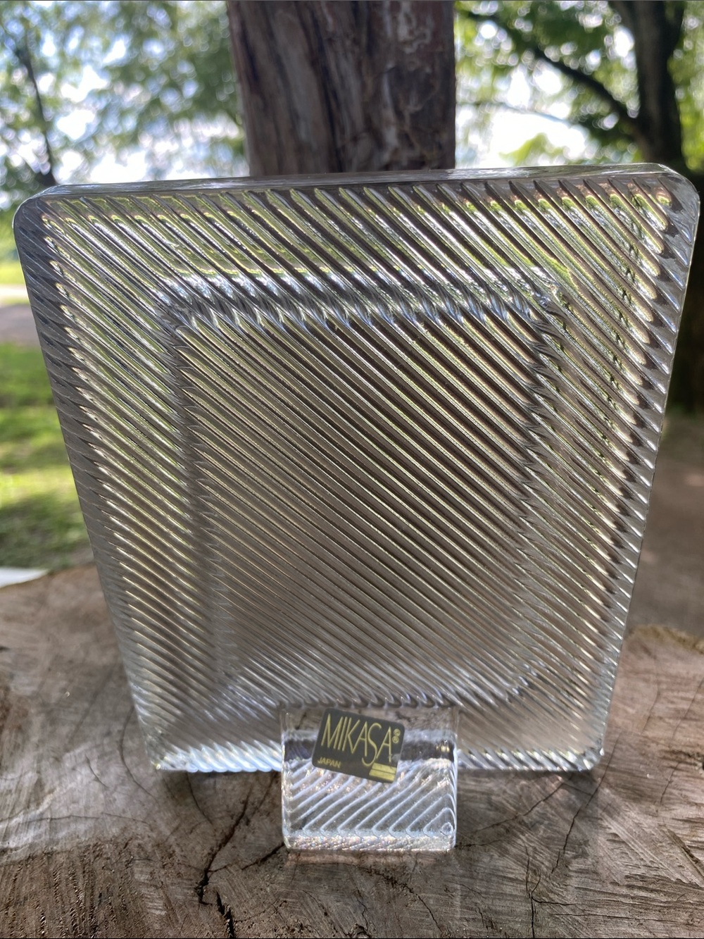Vintage MIKASA cut crystal Decorative Picture Frame - Picture 2 of 3